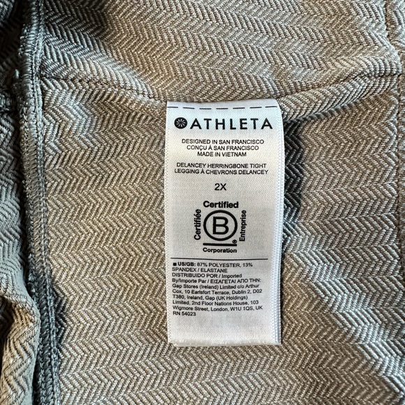 Athleta Delancey Herringbone Tight Bluff Gray - Picture 12 of 12